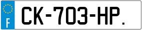Trailer License Plate