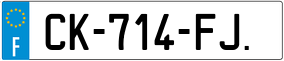 Truck License Plate