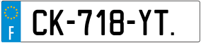 Trailer License Plate