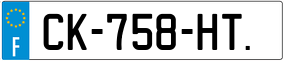Trailer License Plate