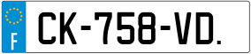 Trailer License Plate