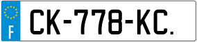 Trailer License Plate