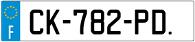 Trailer License Plate