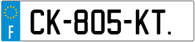 Trailer License Plate