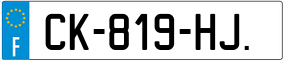 Trailer License Plate