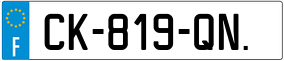 Trailer License Plate
