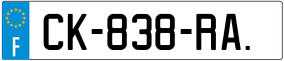 Truck License Plate