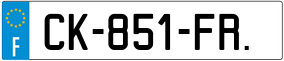 Trailer License Plate