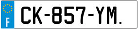 Trailer License Plate