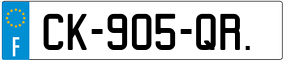 Trailer License Plate