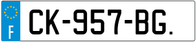 Trailer License Plate