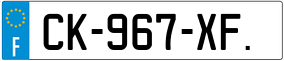 Trailer License Plate