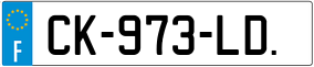 Trailer License Plate