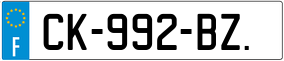 Trailer License Plate