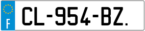 Trailer License Plate