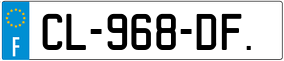 Trailer License Plate