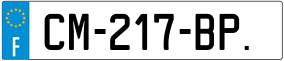 Trailer License Plate