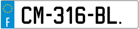 Trailer License Plate