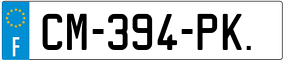 Trailer License Plate