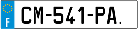 Trailer License Plate