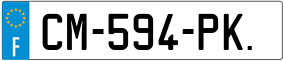 Trailer License Plate