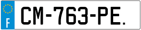 Trailer License Plate