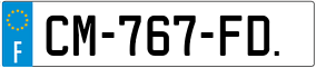 Trailer License Plate