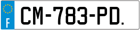 Trailer License Plate