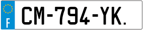Trailer License Plate