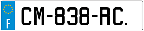 Trailer License Plate