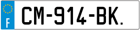 Trailer License Plate