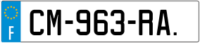 Trailer License Plate