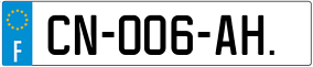 Trailer License Plate
