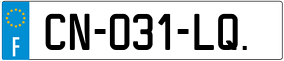 Trailer License Plate