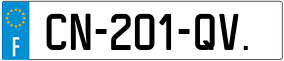 Trailer License Plate