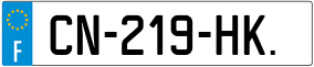 Trailer License Plate