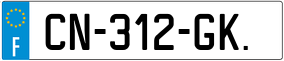 Trailer License Plate