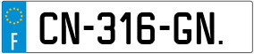 Truck License Plate