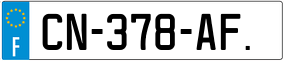 Trailer License Plate