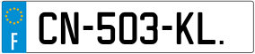 Trailer License Plate