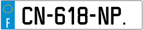Trailer License Plate