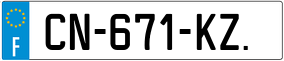 Trailer License Plate