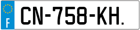 Trailer License Plate