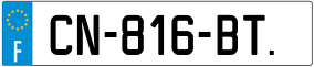 Trailer License Plate