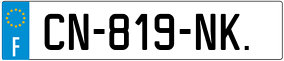 Truck License Plate