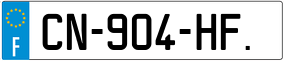 Trailer License Plate