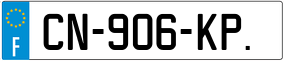 Trailer License Plate