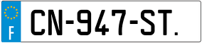 Trailer License Plate