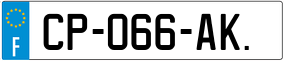 Trailer License Plate