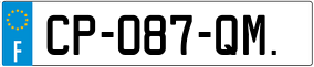 Trailer License Plate